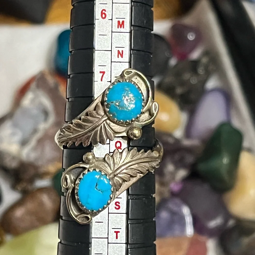 RB Sterling Native American Turquoise Ring - Picture 11 of 14